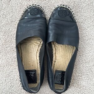 Women's Black Espadrille Flats